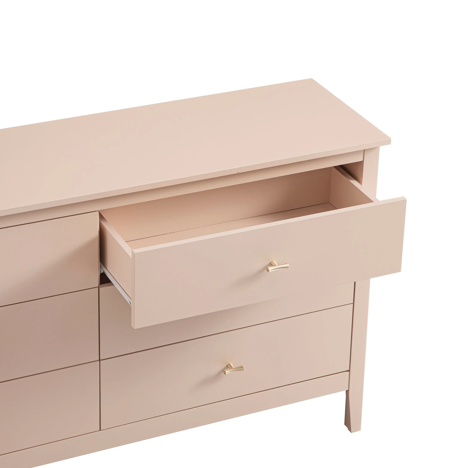 Oakham Chest Of 6 Drawers, Nude Pink 8 Oakham Chest Of 6 Drawers, Nude Pink - Image 8