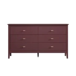 Oakham Chest Of 6 Drawers, Wild Cherry -Daals Store FT COD 08 PRED WB1