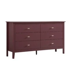 Oakham Chest Of 6 Drawers, Wild Cherry -Daals Store FT COD 08 PRED WB2