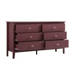 Oakham Chest Of 6 Drawers, Wild Cherry -Daals Store FT COD 08 PRED WB3
