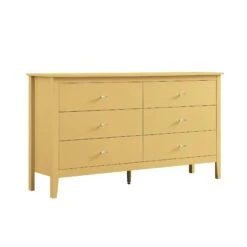 Oakham Chest Of 6 Drawers, Rattan Yellow 19 Oakham Chest Of 6 Drawers, Rattan Yellow -Daals Store FT COD 08 SAFYEL WB2