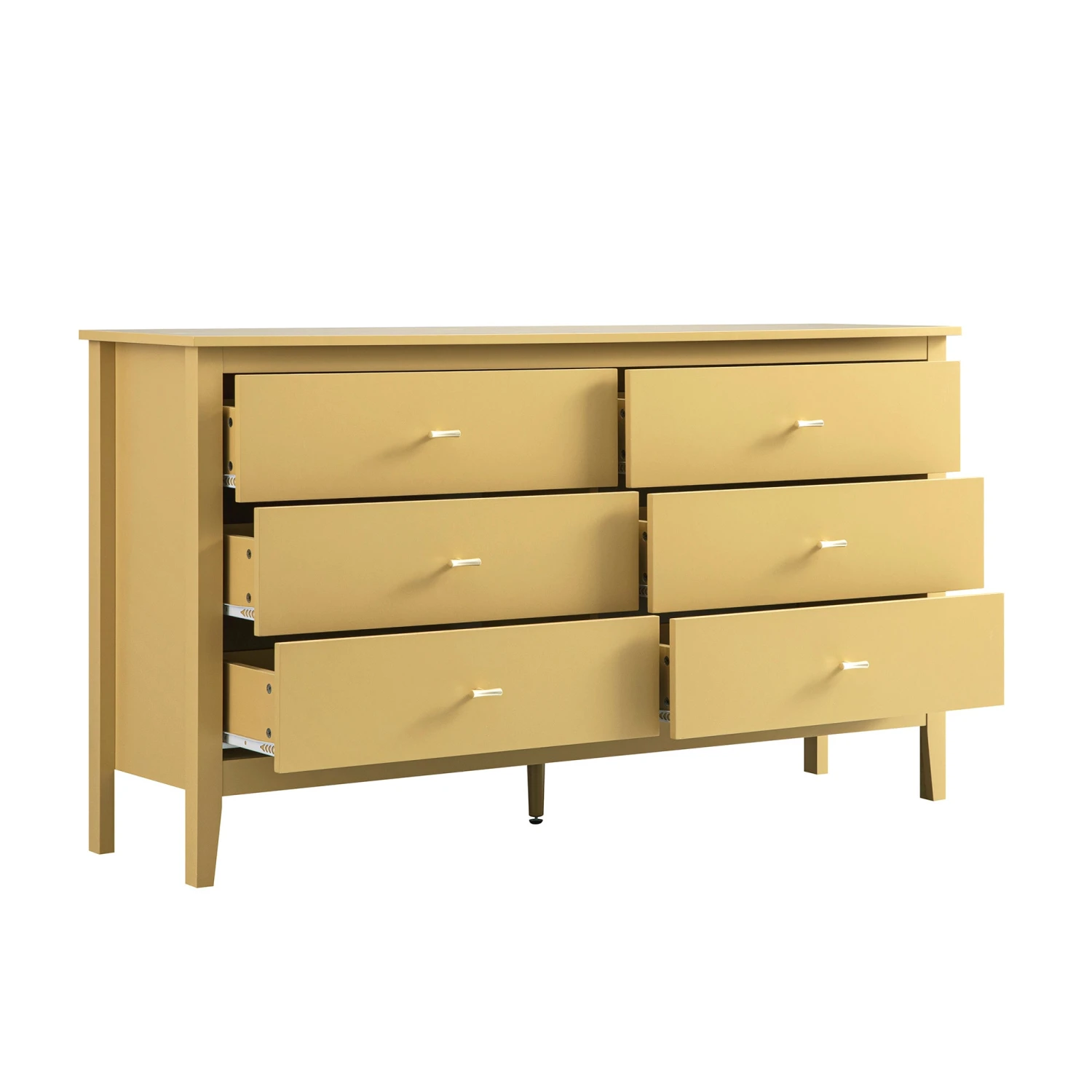 Oakham Chest Of 6 Drawers, Rattan Yellow 9 Oakham Chest Of 6 Drawers, Rattan Yellow - Image 9