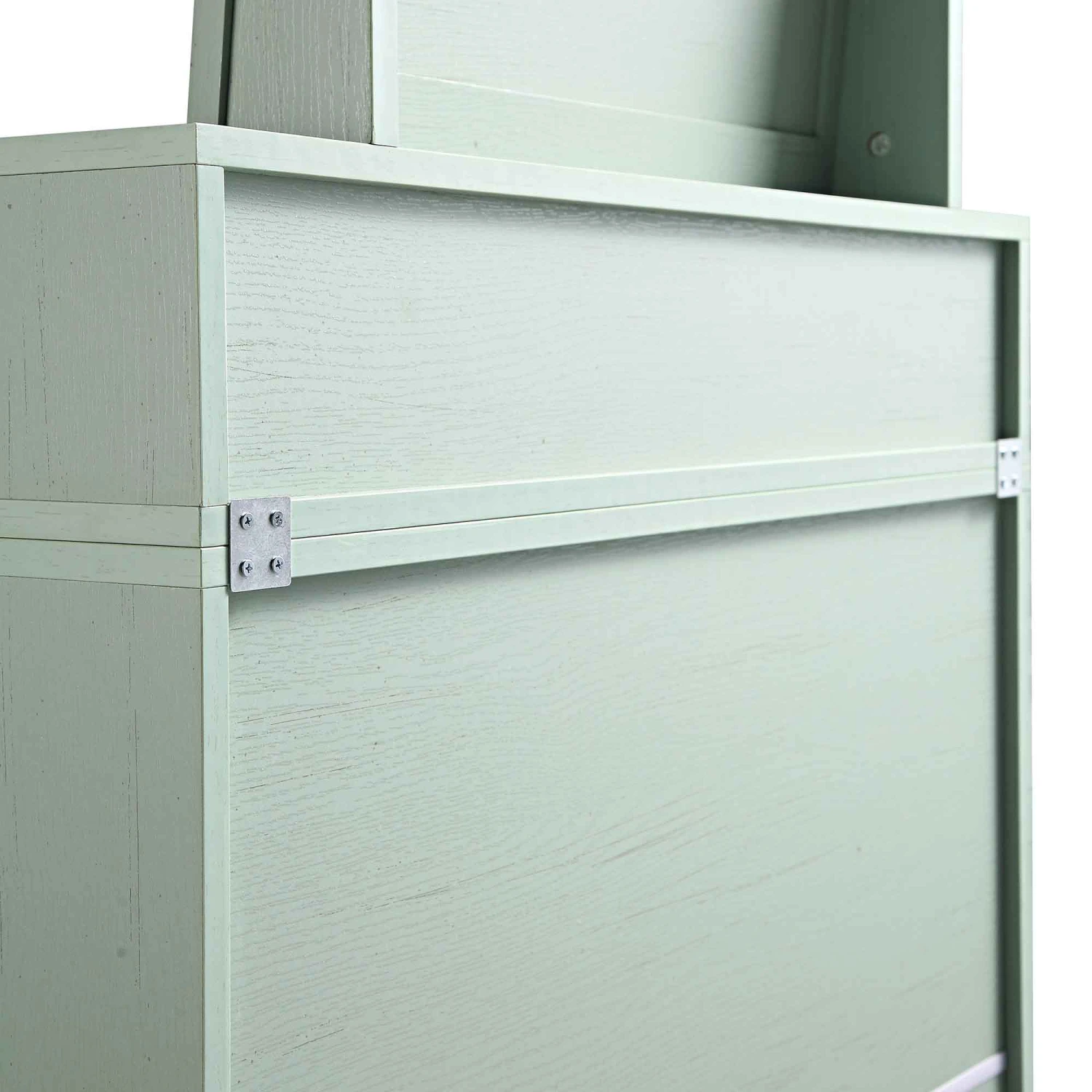 Frances Woven Rattan Tall Vanity Chest With Mirror, Mint 13 Frances Woven Rattan Tall Vanity Chest With Mirror, Mint - Image 13