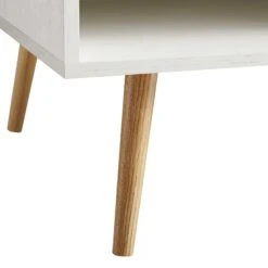 Frances Woven Rattan Wooden Coffee Table In White 26 Frances Woven Rattan Wooden Coffee Table In White -Daals Store FT CT 001 WHITE detail3