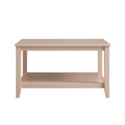 Oakham 80cm Square Coffee Table, Nude Pink