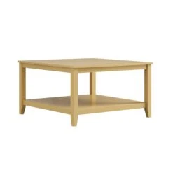 Oakham 80cm Square Coffee Table, Rattan Yellow -Daals Store FT CT 03 SAFYEL WB2