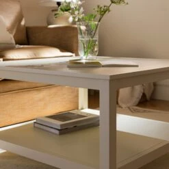 Oakham 80cm Square Coffee Table, Shaded White 15 Oakham 80cm Square Coffee Table, Shaded White -Daals Store FT CT 03 WHITE scene4