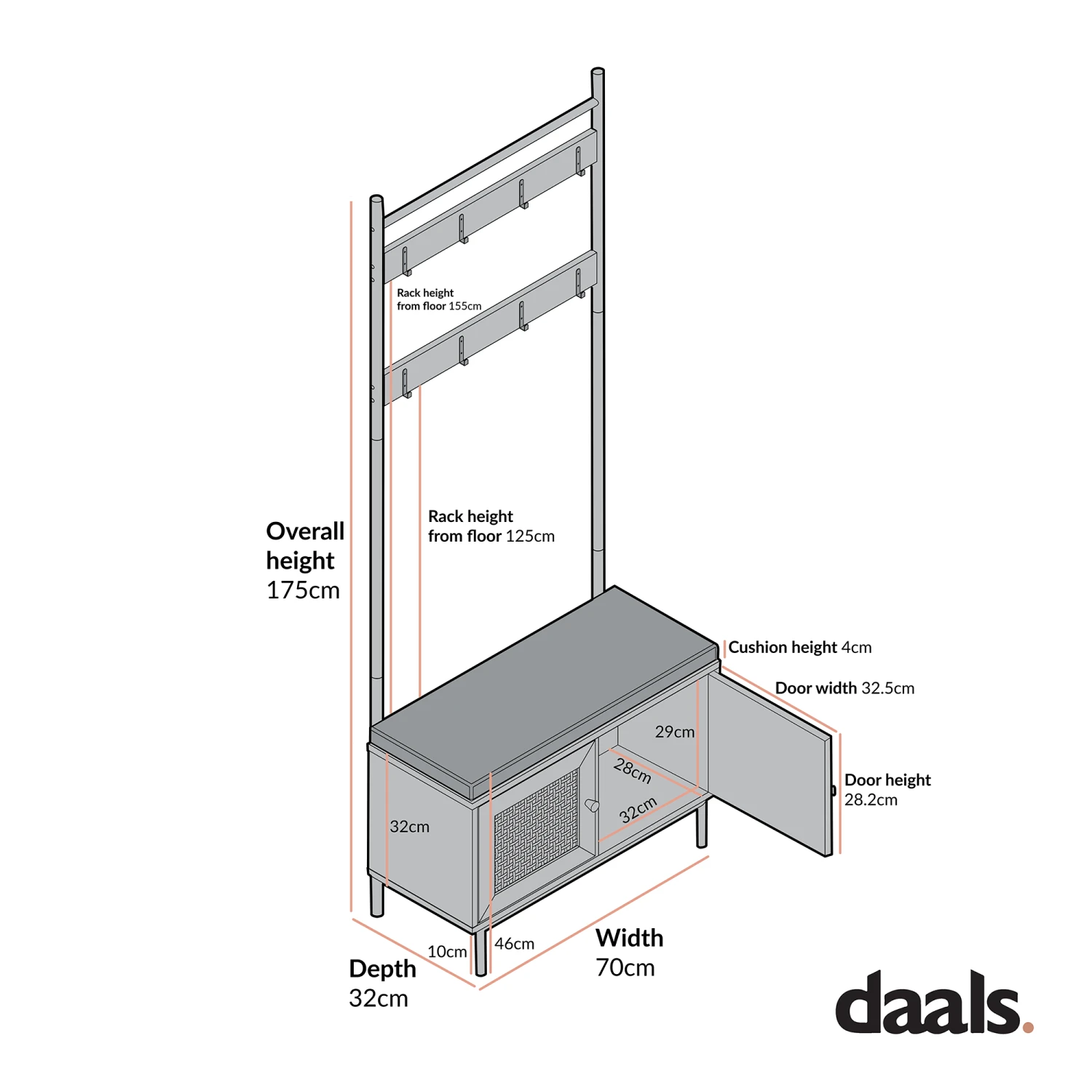 Frances Woven Hallway Unit With Cushion, Natural 6 Frances Woven Hallway Unit With Cushion, Natural - Image 6