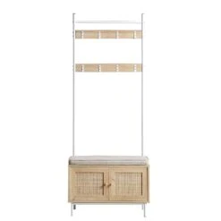 Frances Woven Hallway Unit With Cushion, Natural 17 Frances Woven Hallway Unit With Cushion, Natural -Daals Store FT CTRACK 01 NAT WB1