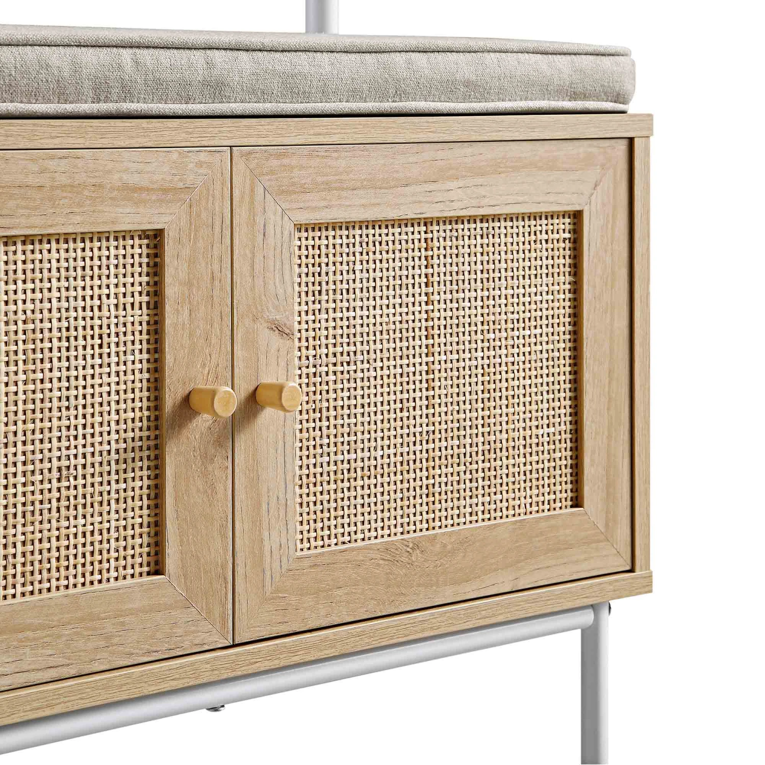 Frances Woven Hallway Unit With Cushion, Natural 11 Frances Woven Hallway Unit With Cushion, Natural - Image 11