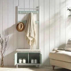 Frances Woven Hallway Unit With Cushion, Mint -Daals Store FT CTRACK 01 SAGE scene2