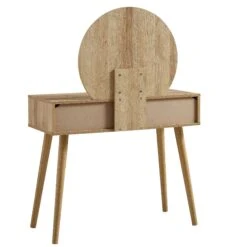 Frances Woven Rattan Dressing Table With Mirror, Natural 19 Frances Woven Rattan Dressing Table With Mirror, Natural -Daals Store FT DRTA 01 NAT WB5