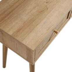 Frances Woven Rattan Dressing Table With Mirror, Natural 22 Frances Woven Rattan Dressing Table With Mirror, Natural -Daals Store FT DRTA 01 NAT detail3