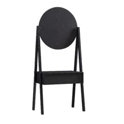 Frances Woven Rattan Standing Dressing Table With Mirror, Black 19 Frances Woven Rattan Standing Dressing Table With Mirror, Black -Daals Store FT DRTA 02 BLACK WB4