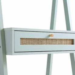 Frances Woven Rattan Standing Dressing Table With Mirror, Mint -Daals Store FT DRTA 02 SAGE detail2