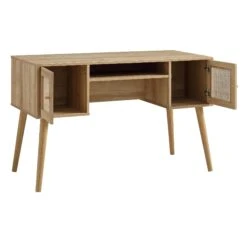 Frances Woven Rattan 2-Door Desk, Natural 16 Frances Woven Rattan 2-Door Desk, Natural -Daals Store FT DSK 01 NAT WB3