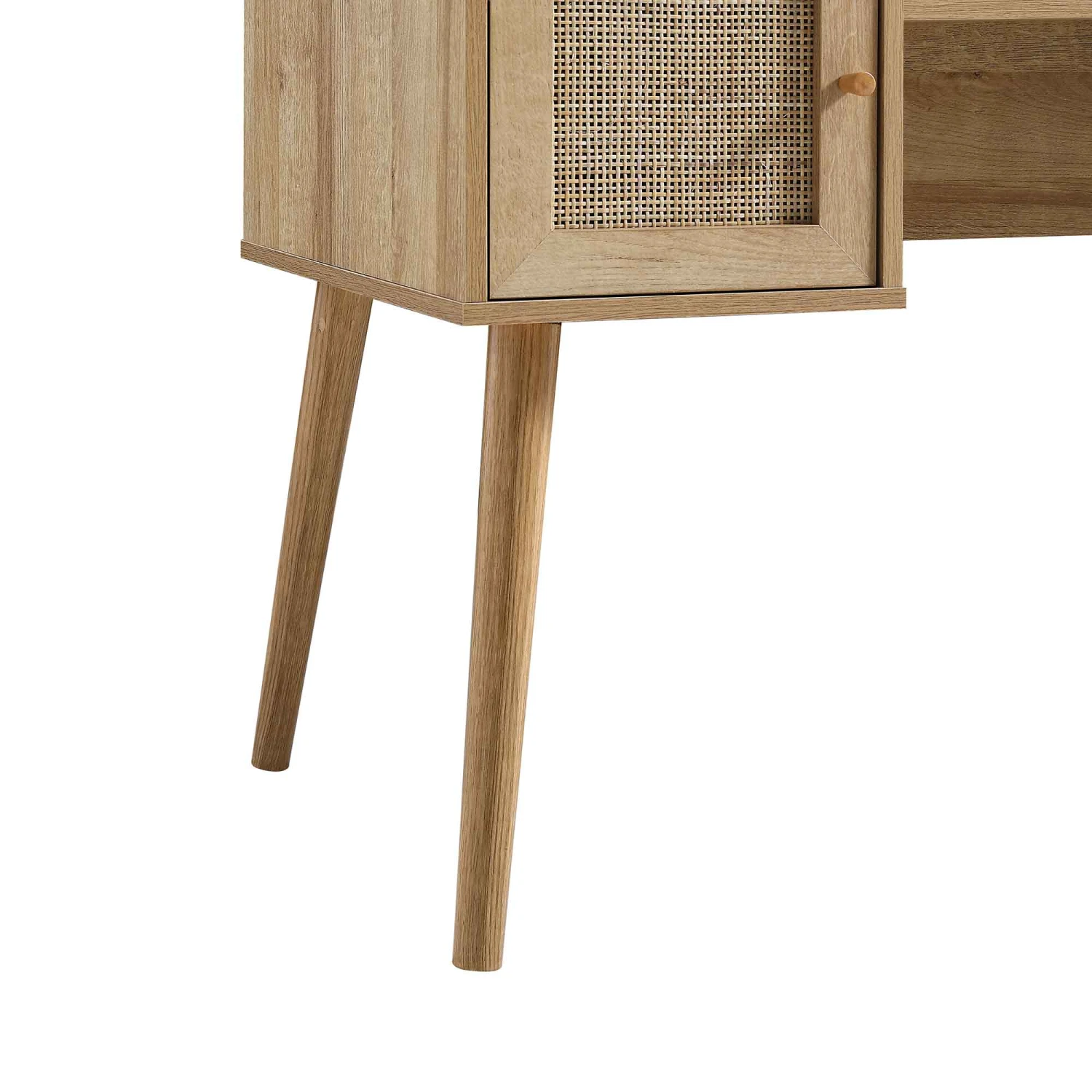 Frances Woven Rattan 2-Door Desk, Natural 11 Frances Woven Rattan 2-Door Desk, Natural - Image 11