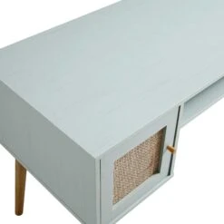 Frances Woven Rattan 2-Door Desk, Mint -Daals Store FT DSK 01 SAGE detail2