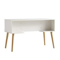 Frances Woven Rattan 2-Door Desk, White -Daals Store FT DSK 01 WHITE WB6