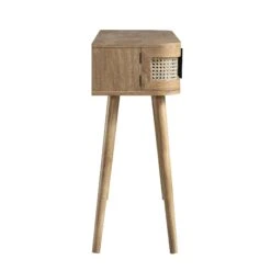 Izzy Curved Rattan 2-Door Table, Natural -Daals Store FT DSK 03 NAT WB5