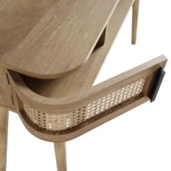 Izzy Curved Rattan 2-Door Table, Natural -Daals Store FT DSK 03 NAT detail3