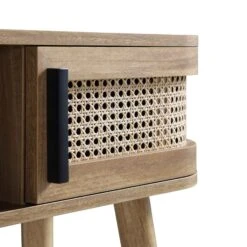 Izzy Curved Rattan 2-Door Table, Natural -Daals Store FT DSK 03 NAT detail4