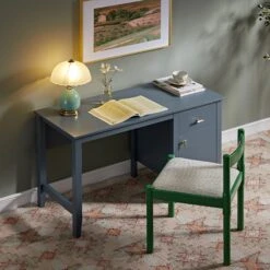 Oakham Writing Desk, Stormy Blue 18 Oakham Writing Desk, Stormy Blue -Daals Store FT DSK 04 STORM scene3