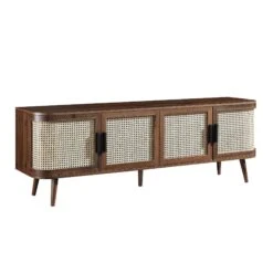 Izzy Curved Rattan 160cm Wide TV Unit, Walnut 18 Izzy Curved Rattan 160cm Wide TV Unit, Walnut -Daals Store FT LGTV 04 WALN WB2