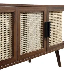 Izzy Curved Rattan 160cm Wide TV Unit, Walnut 26 Izzy Curved Rattan 160cm Wide TV Unit, Walnut -Daals Store FT LGTV 04 WALN detail3