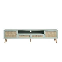 Frances Woven Rattan 200cm Wide TV Unit, Mint 16 Frances Woven Rattan 200cm Wide TV Unit, Mint -Daals Store FT LGTV 06 SAGE WB1