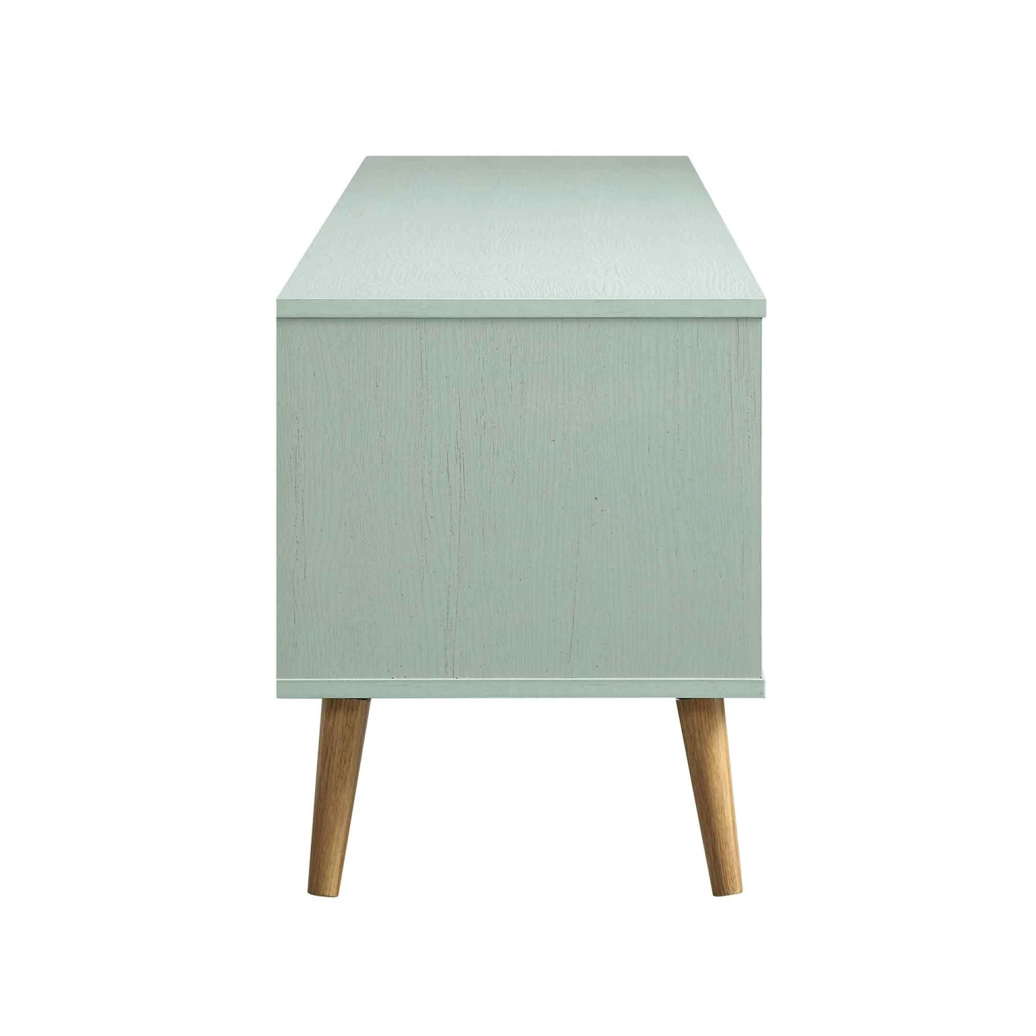 Frances Woven Rattan 200cm Wide TV Unit, Mint 9 Frances Woven Rattan 200cm Wide TV Unit, Mint - Image 9