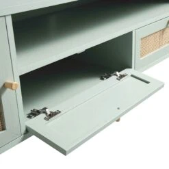 Frances Woven Rattan 200cm Wide TV Unit, Mint 24 Frances Woven Rattan 200cm Wide TV Unit, Mint -Daals Store FT LGTV 06 SAGE detail2