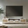 Frances Woven Rattan 200cm Wide TV Unit, White 27 Frances Woven Rattan 200cm Wide TV Unit, White -Daals Store FT LGTV 06 WHITE main