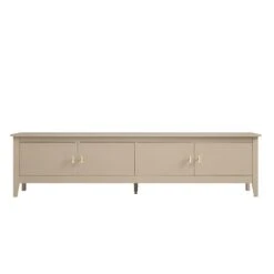 Oakham 180cm Wide TV Unit, Deep Greige