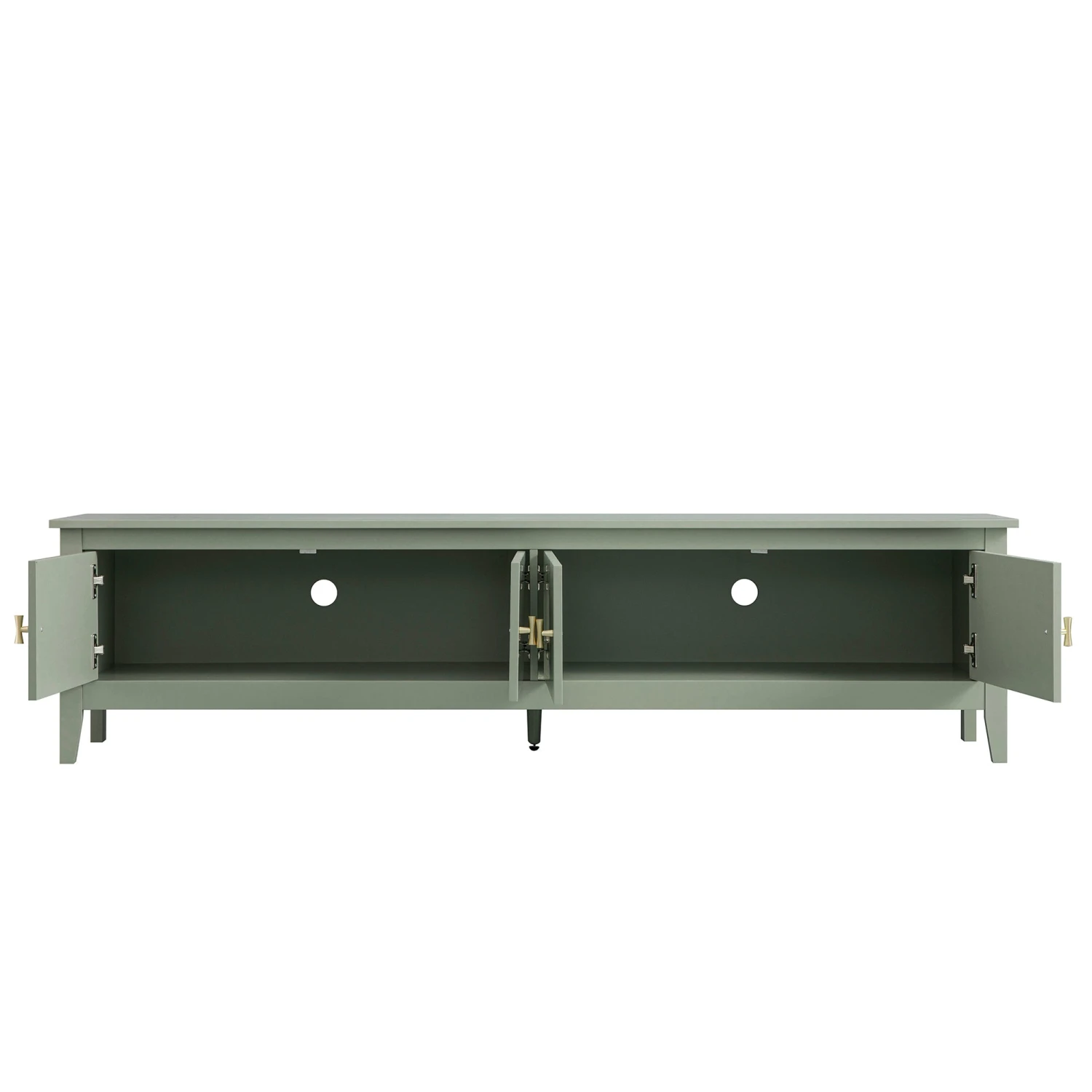 Oakham 180cm Wide TV Unit β Desert Sage Green 4-Door Media Console 4 Oakham 180cm Wide TV Unit β Desert Sage Green 4-Door Media Console - Image 4