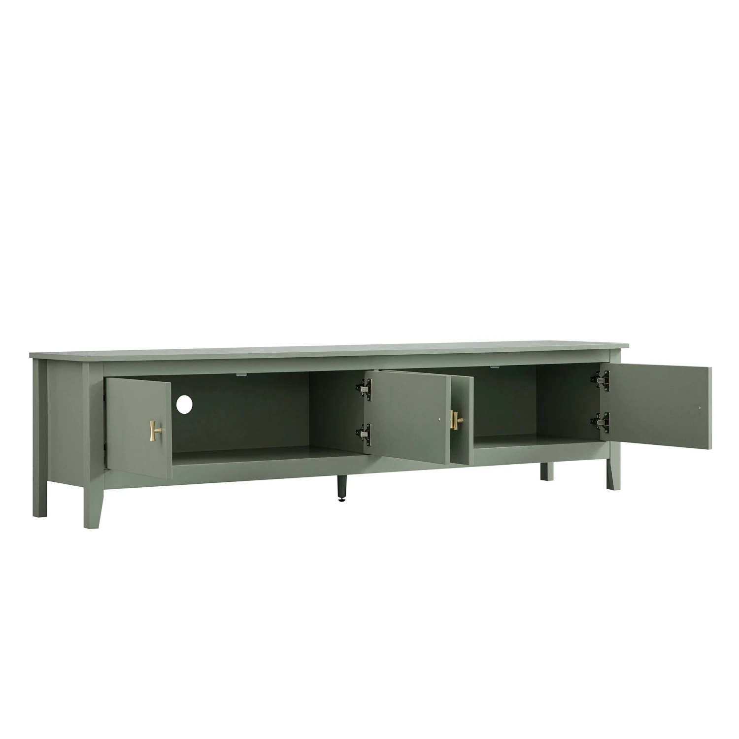Oakham 180cm Wide TV Unit β Desert Sage Green 4-Door Media Console 5 Oakham 180cm Wide TV Unit β Desert Sage Green 4-Door Media Console - Image 5