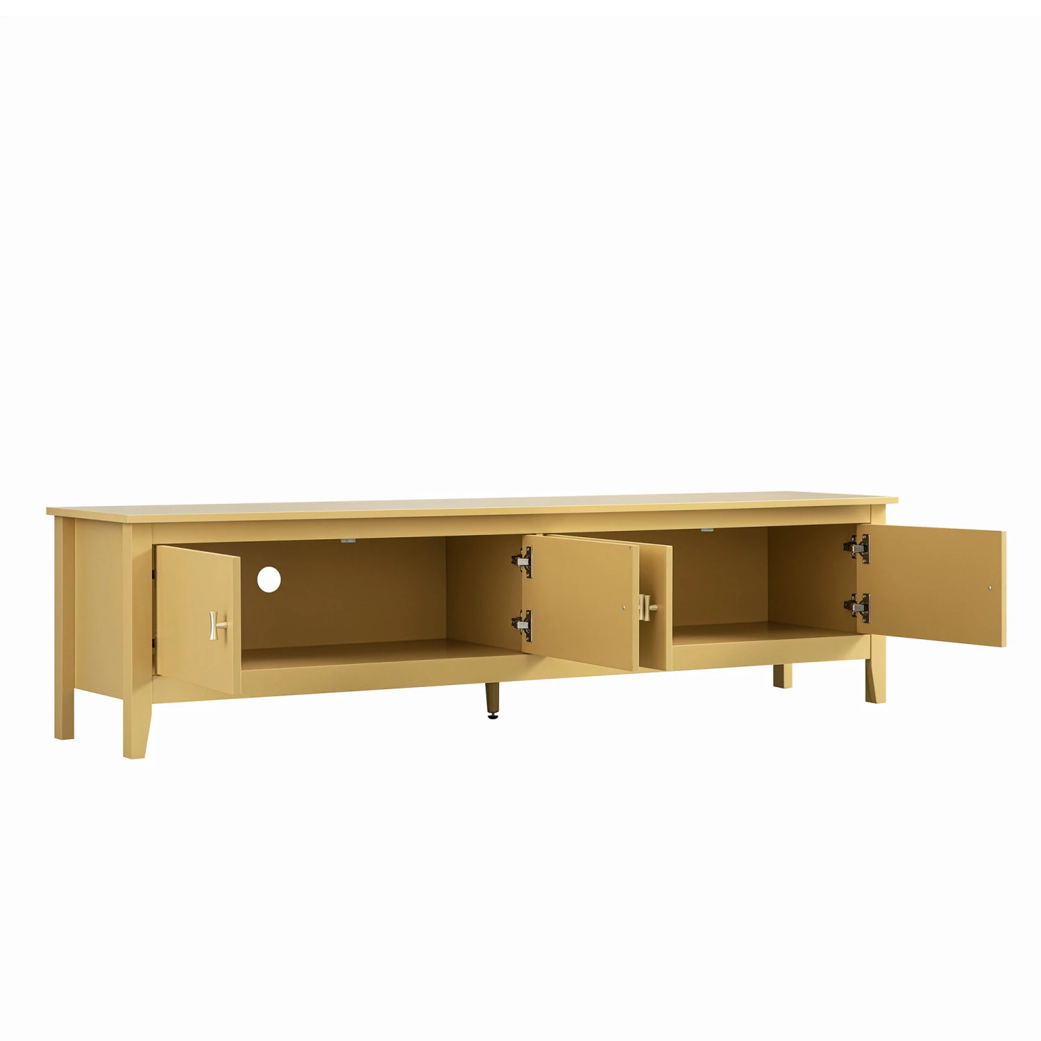 Oakham 180cm Wide TV Unit, Rattan Yellow 5 Oakham 180cm Wide TV Unit, Rattan Yellow - Image 5