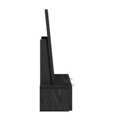 Frances Woven Rattan Vanity Mirror, Black -Daals Store FT MIRR 04 BLACK WB4