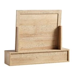 Frances Woven Rattan Vanity Mirror, Natural 19 Frances Woven Rattan Vanity Mirror, Natural -Daals Store FT MIRR 04 NAT WB5