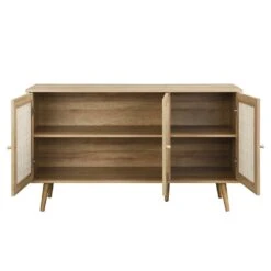 Frances Woven Rattan 3-Door Sideboard, Natural 16 Frances Woven Rattan 3-Door Sideboard, Natural -Daals Store FT SB 001 NATURAL WB3