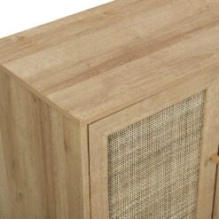 Frances Woven Rattan 3-Door Sideboard, Natural 17 Frances Woven Rattan 3-Door Sideboard, Natural -Daals Store FT SB 001 NATURAL detail1