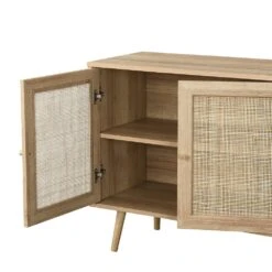 Frances Woven Rattan 3-Door Sideboard, Natural 18 Frances Woven Rattan 3-Door Sideboard, Natural -Daals Store FT SB 001 NATURAL detail2