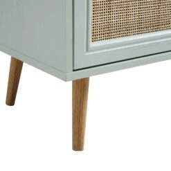 Frances Woven Rattan 3-Door Sideboard, Mint 19 Frances Woven Rattan 3-Door Sideboard, Mint -Daals Store FT SB 001 SAGE detail3