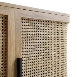 Izzy Curved Rattan Large 3-Door Sideboard, Natural 26 Izzy Curved Rattan Large 3-Door Sideboard, Natural -Daals Store FT SB 03 NAT detail1