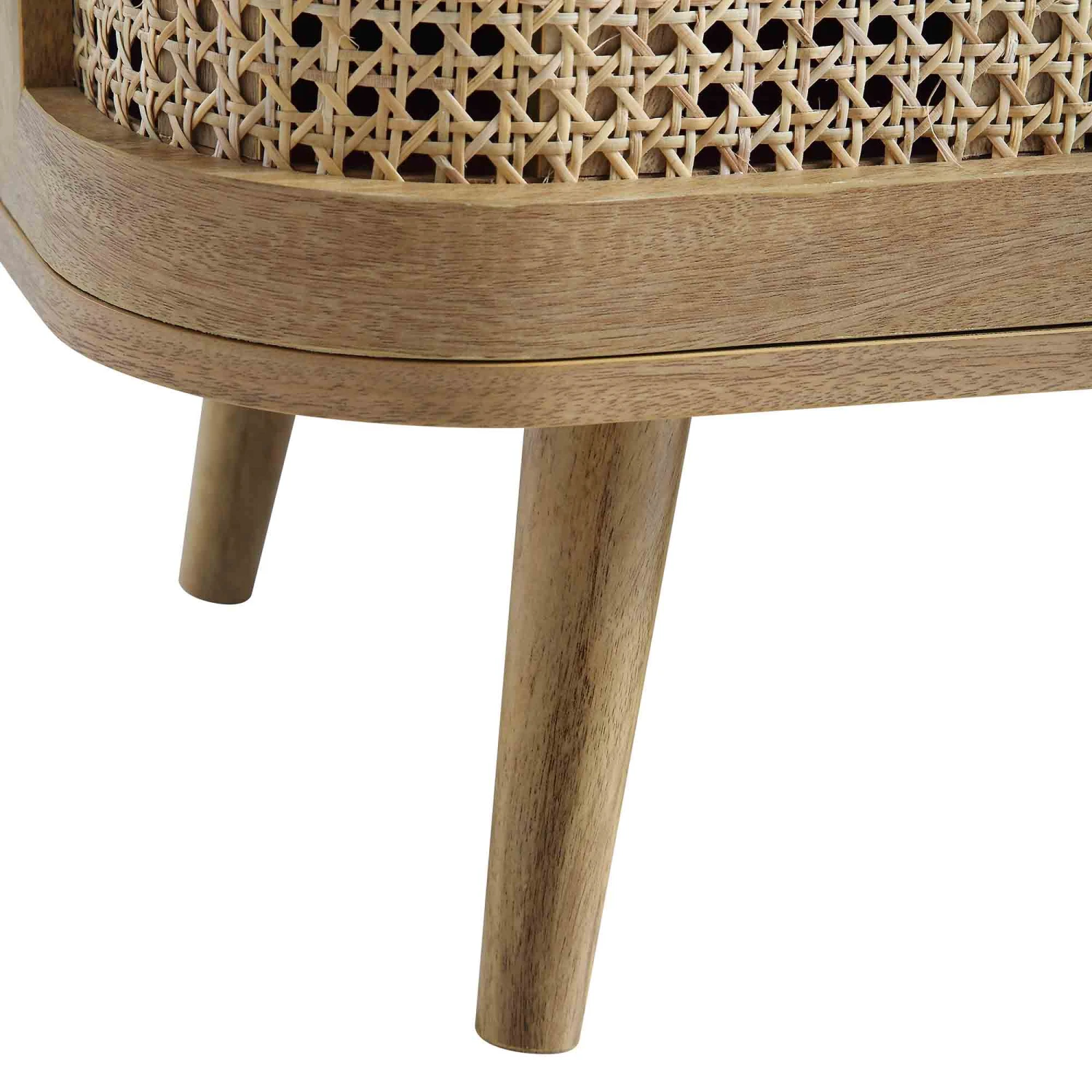 Izzy Curved Rattan Large 3-Door Sideboard, Natural 16 Izzy Curved Rattan Large 3-Door Sideboard, Natural - Image 16