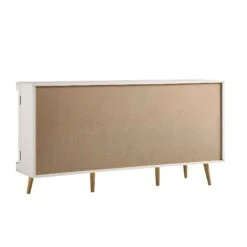 Izzy Curved Rattan Large 3-Door Sideboard, White 25 Izzy Curved Rattan Large 3-Door Sideboard, White -Daals Store FT SB 03 WHITE WB6