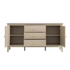 Oakham Wide Sideboard With Drawers, Deep Greige -Daals Store FT SB 04 BEIGE WB3