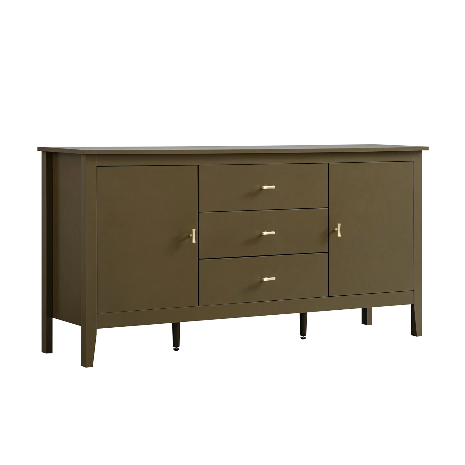 Oakham Wide Sideboard With Drawers, Olive Grove 2 Oakham Wide Sideboard With Drawers, Olive Grove - Image 2
