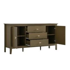 Oakham Wide Sideboard With Drawers, Olive Grove 14 Oakham Wide Sideboard With Drawers, Olive Grove -Daals Store FT SB 04 DOLIVE WB4