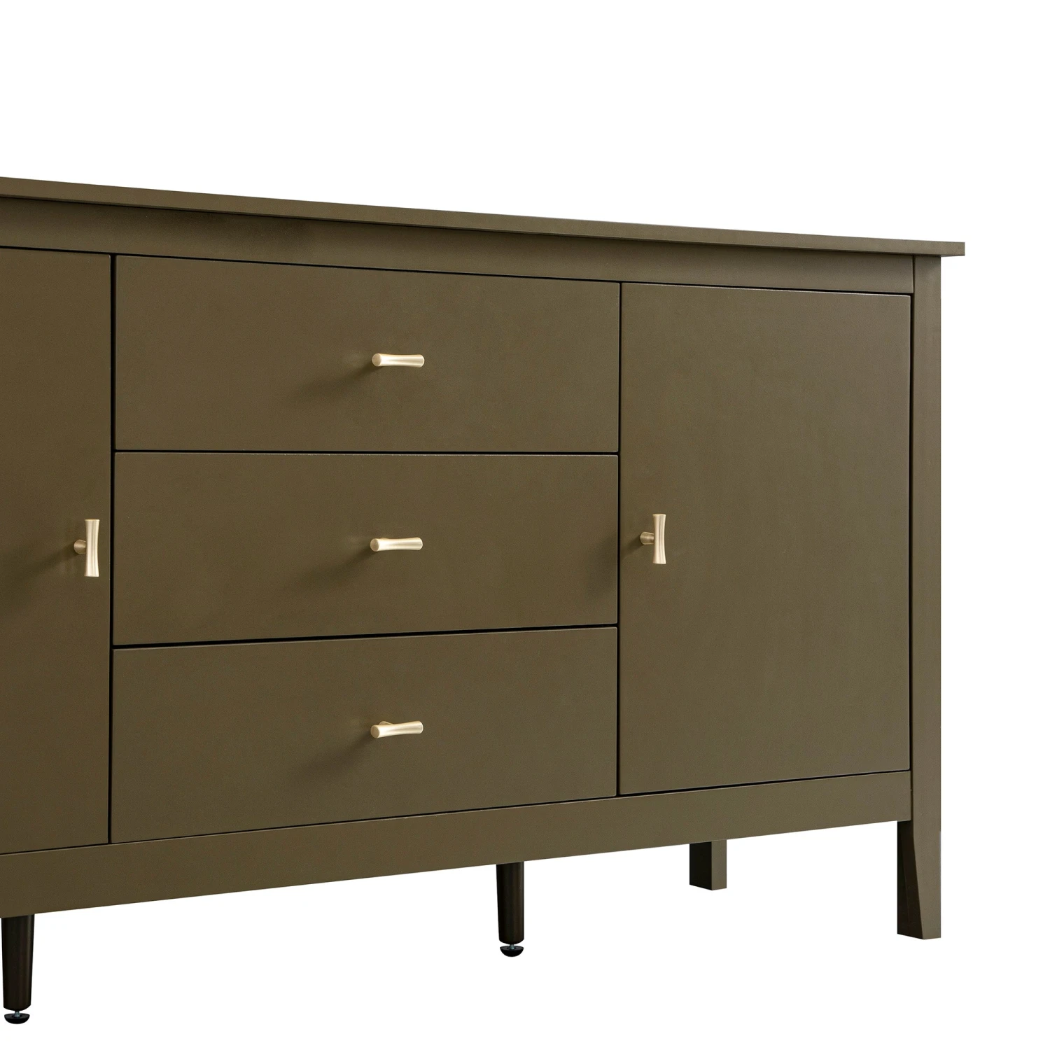 Oakham Wide Sideboard With Drawers, Olive Grove 9 Oakham Wide Sideboard With Drawers, Olive Grove - Image 9